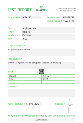 Retatrutide 40mg | Research-Grade Peptides